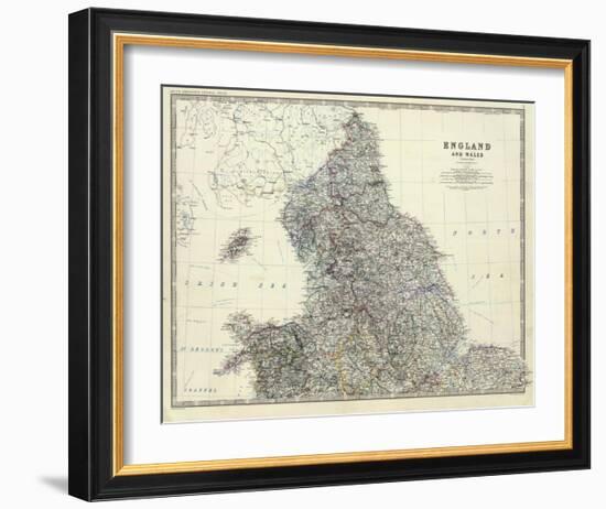 England, North Wales, c.1861-Alexander Keith Johnston-Framed Art Print