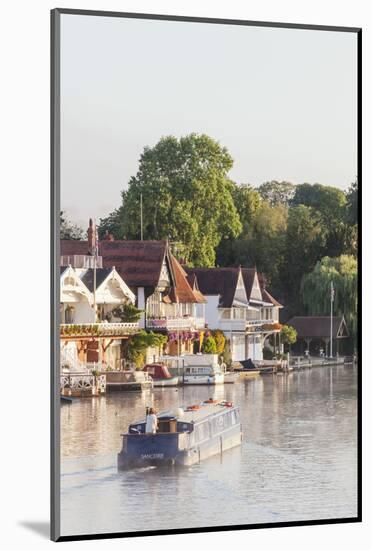 England, Oxfordshire, Henley-on-Thames, Boathouses and  River Thames-Steve Vidler-Mounted Photographic Print