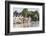 England, Oxfordshire, Henley-on-Thames, Boathouses and Rowers on River Thames-Steve Vidler-Framed Photographic Print