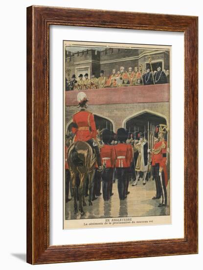 England, Proclamation of the New King George V-French School-Framed Giclee Print