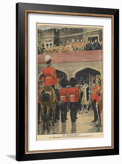 England, Proclamation of the New King George V-French School-Framed Giclee Print