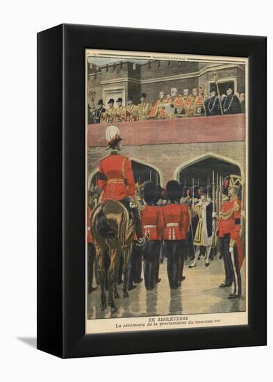 England, Proclamation of the New King George V-French School-Framed Premier Image Canvas