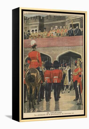 England, Proclamation of the New King George V-French School-Framed Premier Image Canvas