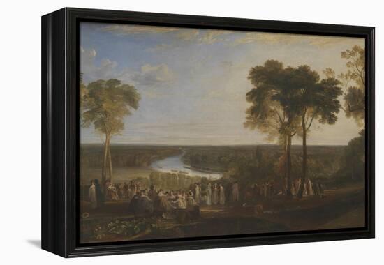 England: Richmond Hill, on the Prince Regent's Birthday-J. M. W. Turner-Framed Premier Image Canvas