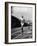 England's Dr. Roger Bannister Beating Australia's Mile Record Holder John Landy-Ralph Morse-Framed Premium Photographic Print