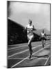 England's Dr. Roger Bannister Beating Australia's Mile Record Holder John Landy-Ralph Morse-Mounted Premium Photographic Print