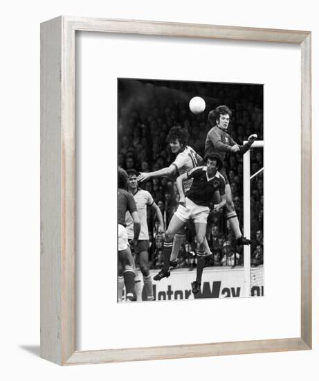 England: Soccer Match, 1977-null-Framed Premium Giclee Print