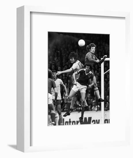 England: Soccer Match, 1977-null-Framed Premium Giclee Print