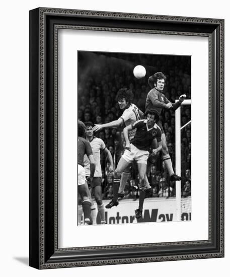England: Soccer Match, 1977-null-Framed Premium Giclee Print