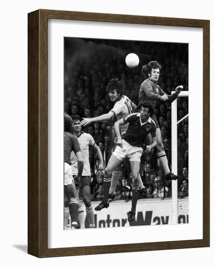 England: Soccer Match, 1977-null-Framed Giclee Print