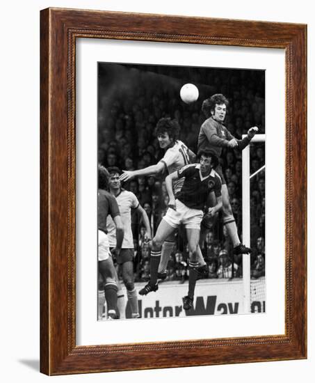 England: Soccer Match, 1977-null-Framed Giclee Print