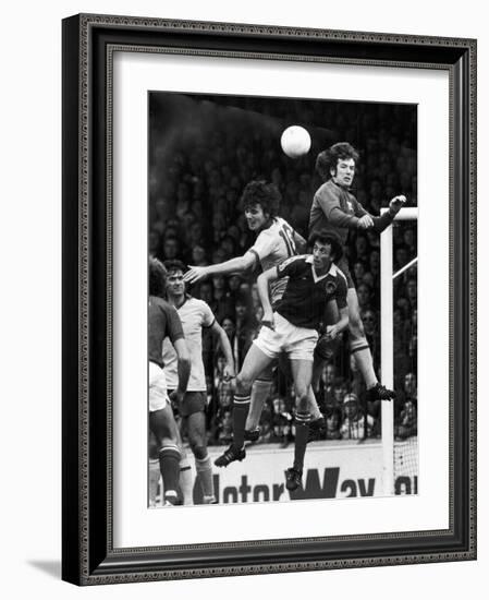 England: Soccer Match, 1977-null-Framed Giclee Print