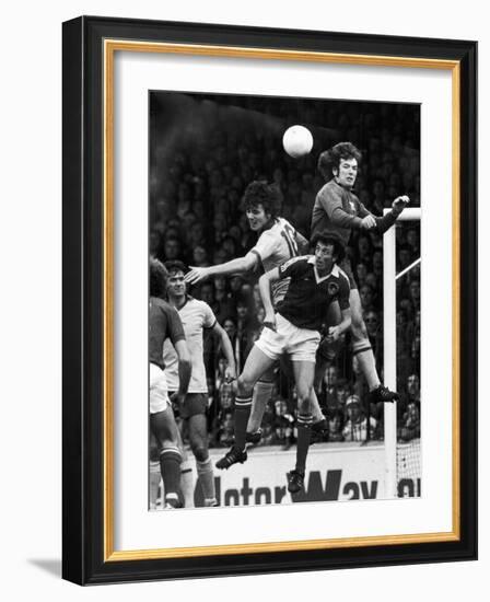 England: Soccer Match, 1977-null-Framed Giclee Print