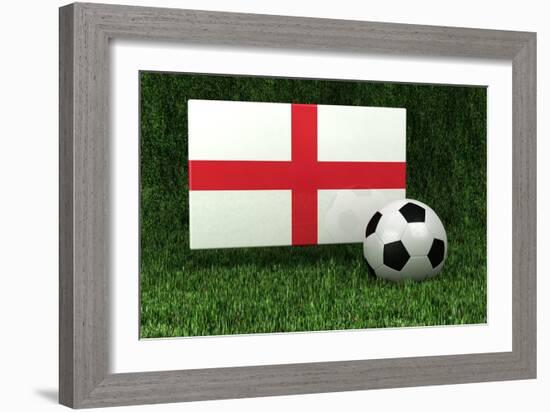 England Soccer-badboo-Framed Art Print