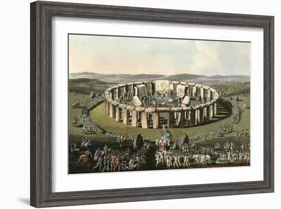 England Stonehenge-Charles Hamilton Smith-Framed Art Print