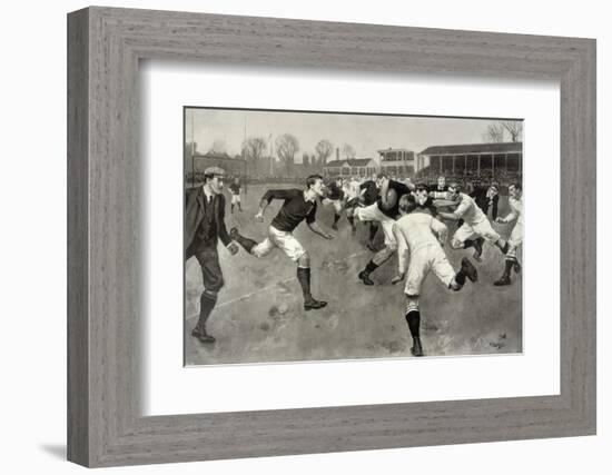 England Versus Ireland at Richmond-H. Burgess-Framed Photographic Print