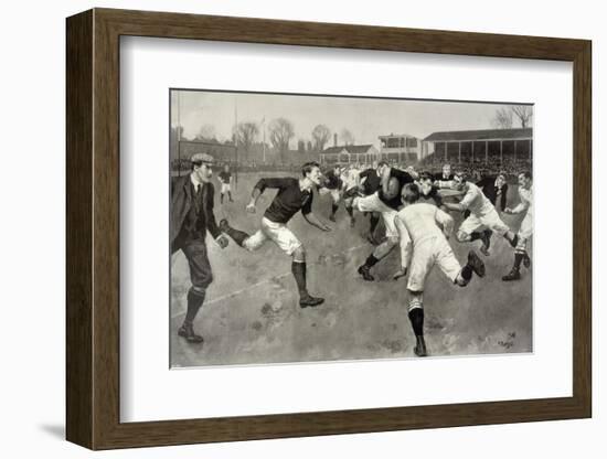 England Versus Ireland at Richmond-H. Burgess-Framed Photographic Print