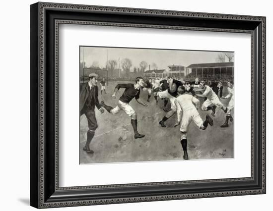 England Versus Ireland at Richmond-H. Burgess-Framed Photographic Print