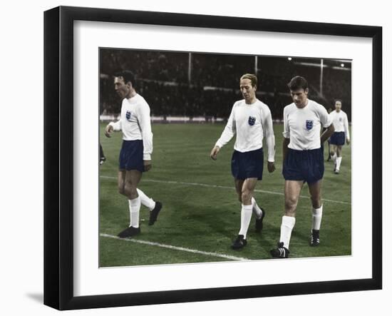 England vs Mexico during the 1966 World Cup, Wembley Stadium, London, 1966-Unknown-Framed Photographic Print