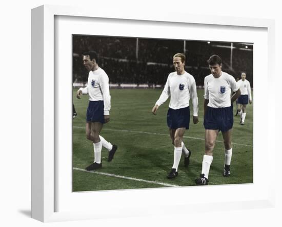 England vs Mexico during the 1966 World Cup, Wembley Stadium, London, 1966-Unknown-Framed Photographic Print