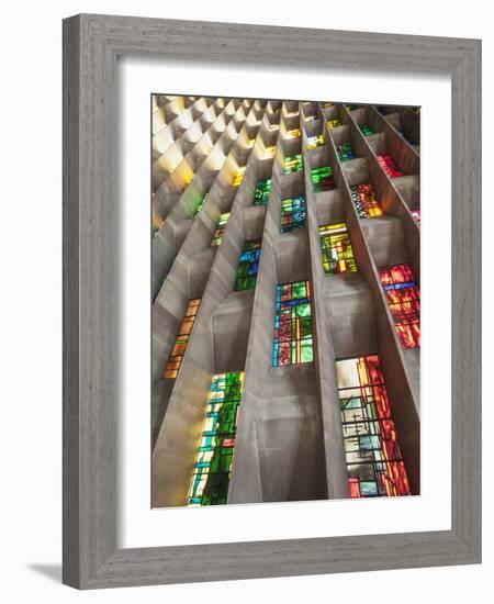 England, Warwickshire, Coventry, New Coventry Cathedral-Steve Vidler-Framed Photographic Print