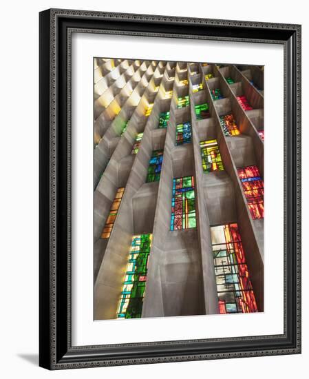 England, Warwickshire, Coventry, New Coventry Cathedral-Steve Vidler-Framed Photographic Print