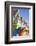 England, Yorkshire, Scarborough, Colourful Beach Huts-Steve Vidler-Framed Photographic Print