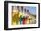 England, Yorkshire, Scarborough, Colourful Beach Huts-Steve Vidler-Framed Photographic Print