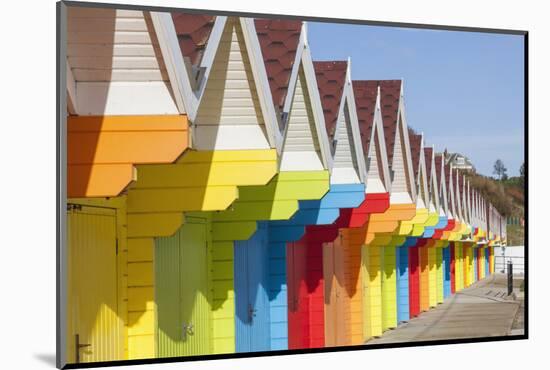 England, Yorkshire, Scarborough, Colourful Beach Huts-Steve Vidler-Mounted Photographic Print