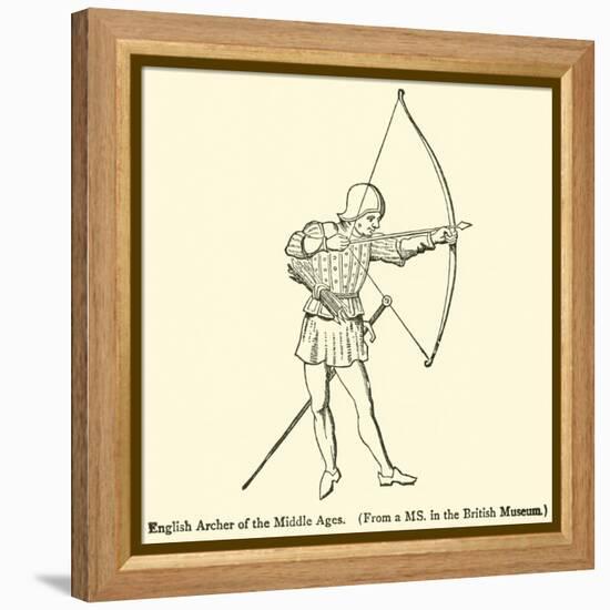 English Archer of the Middle Ages-null-Framed Premier Image Canvas