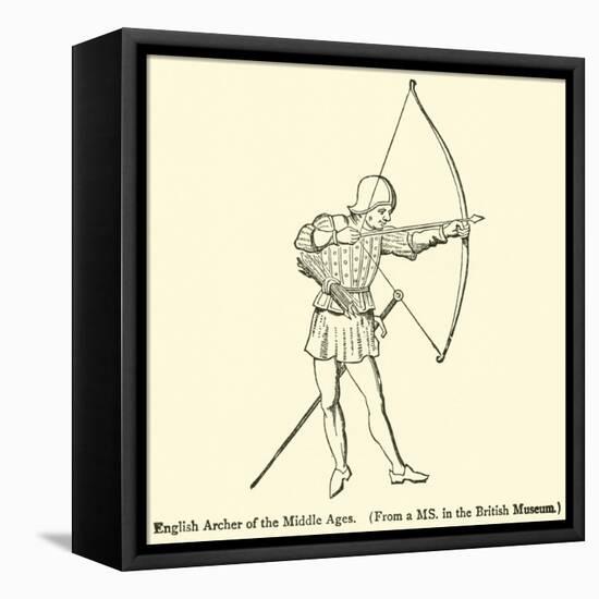 English Archer of the Middle Ages-null-Framed Premier Image Canvas