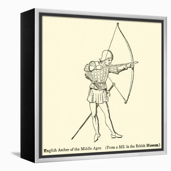 English Archer of the Middle Ages-null-Framed Premier Image Canvas