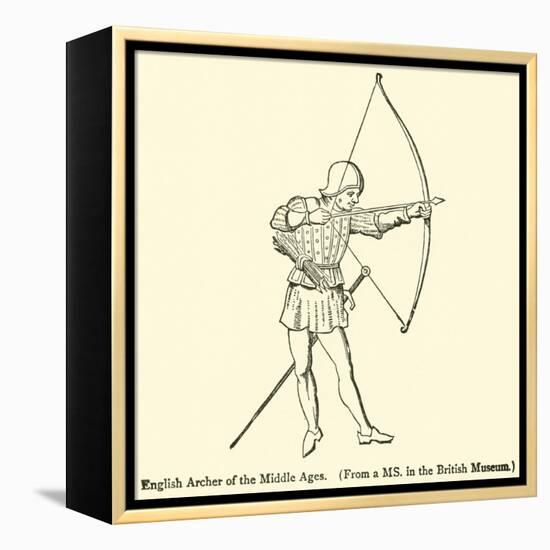 English Archer of the Middle Ages-null-Framed Premier Image Canvas