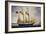 English Barquentine Sea Breeze Leaving Port of Livorno, 1864-null-Framed Giclee Print