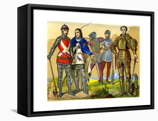 English Battle Dress, 15th-16th Century-Edward May-Framed Premier Image Canvas