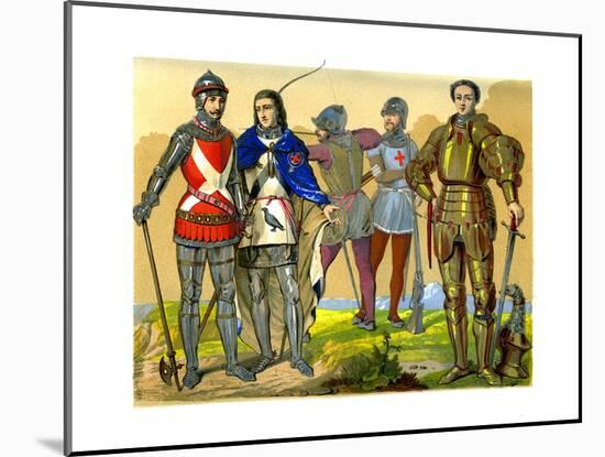 English Battle Dress, 15th-16th Century-Edward May-Mounted Giclee Print