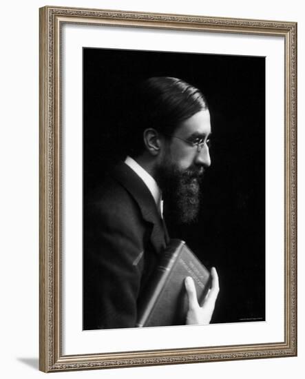 English Biographer and Critic Lytton Strachey, Best Known for His Book Eminent Victorians-Emil Otto Hoppé-Framed Premium Photographic Print