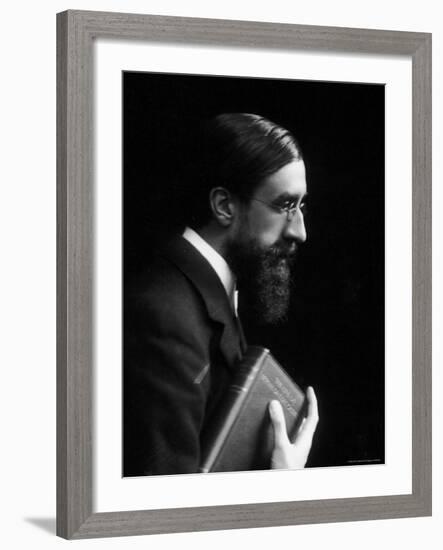 English Biographer and Critic Lytton Strachey, Best Known for His Book Eminent Victorians-Emil Otto Hoppé-Framed Premium Photographic Print