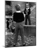 English Boy Using Reflection in Mirror in Foyer of Grand Hotel to Fix His Tie-Alfred Eisenstaedt-Mounted Photographic Print