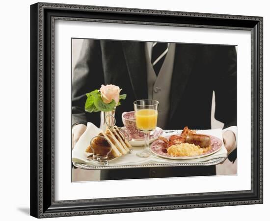 English Breakfast on Tray-null-Framed Photographic Print