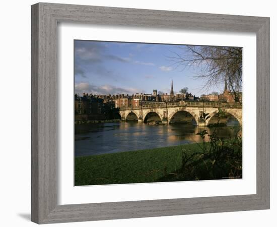 English Bridge, Shrewsbury, Shropshire, England, United Kingdom-Christina Gascoigne-Framed Photographic Print