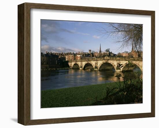 English Bridge, Shrewsbury, Shropshire, England, United Kingdom-Christina Gascoigne-Framed Photographic Print