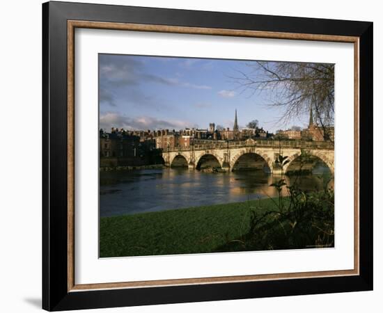 English Bridge, Shrewsbury, Shropshire, England, United Kingdom-Christina Gascoigne-Framed Photographic Print