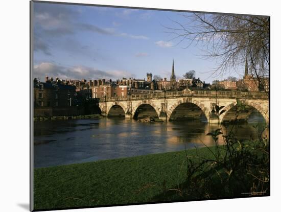 English Bridge, Shrewsbury, Shropshire, England, United Kingdom-Christina Gascoigne-Mounted Photographic Print