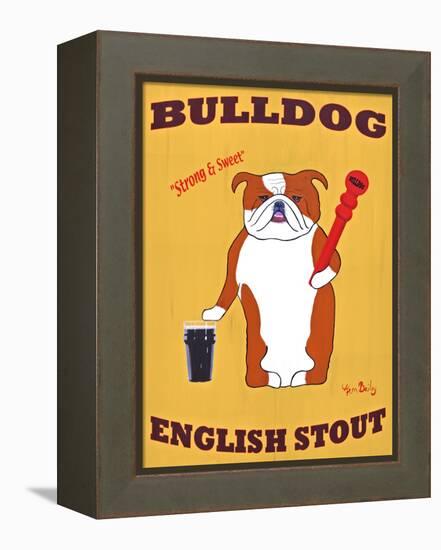 English Bulldog 2-Ken Bailey-Framed Premier Image Canvas