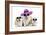 English Bulldog Adult and Puppies Wearing-null-Framed Photographic Print