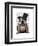 English Bulldog, Formal Hound and Hat-Fab Funky-Framed Art Print