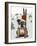 English Bulldog, Skiing-Fab Funky-Framed Art Print