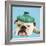 English Bulldog with Ice Pack-null-Framed Photographic Print