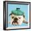 English Bulldog with Ice Pack-null-Framed Photographic Print